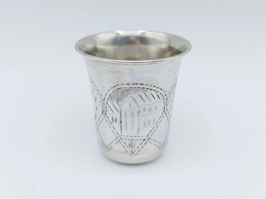 Zilveren kiddush cup, M. Jarra, Krakau, ca 1890