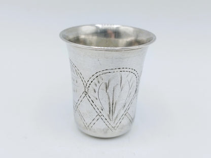 Silberner Kidduschbecher, M. Jarra, Krakau, ca. 1890