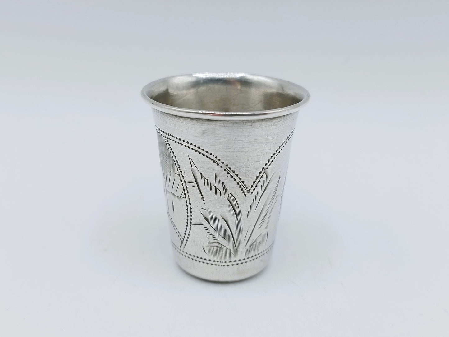 Silver kiddush cup, G. Ravkin, Berdichev, ca. 1900