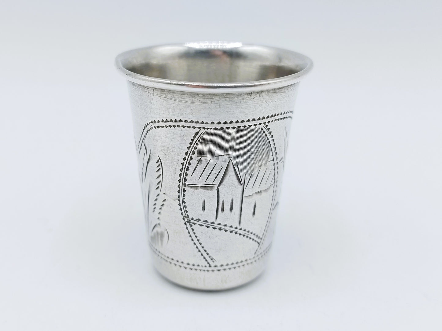 Silver kiddush cup, G. Ravkin, Berdichev, ca. 1900