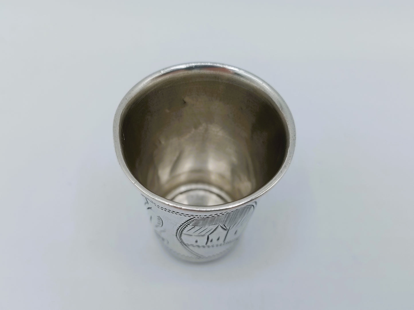 Silver kiddush cup, G. Ravkin, Berdichev, ca. 1900