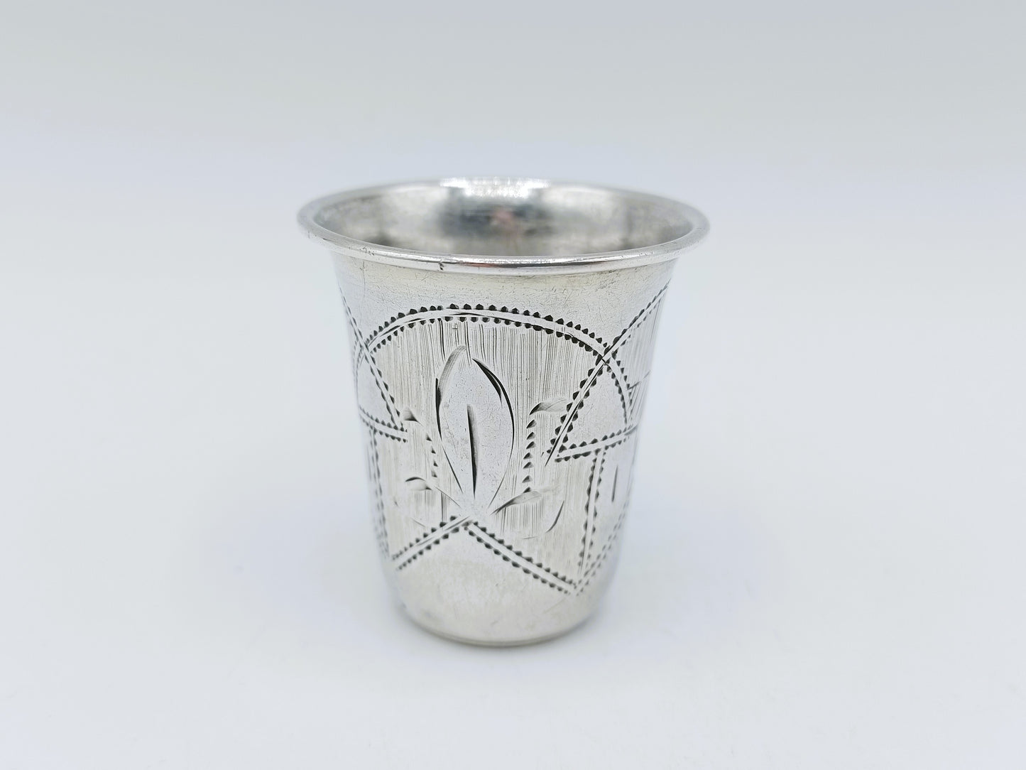 Silver kiddush cup, G. Ravkin, Berdichev, ca. 1900
