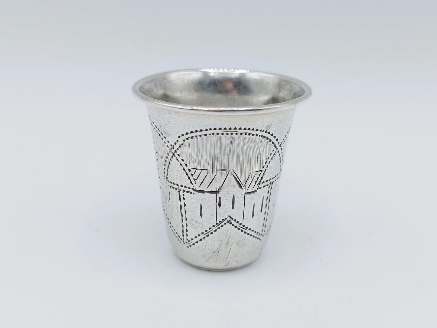 Silver kiddush cup, G. Ravkin, Berdichev, ca. 1900