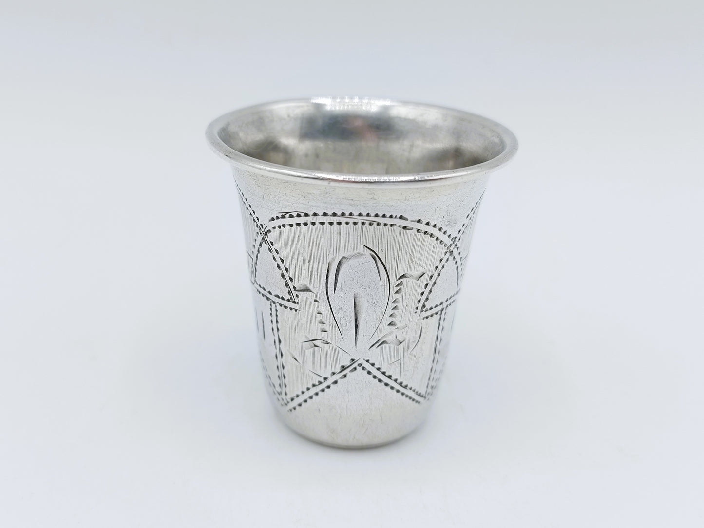 Silver kiddush cup, G. Ravkin, Berdichev, ca. 1900