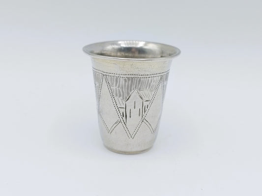 Silver kiddush cup, IY Zakhoder, Kiev, ca. 1890