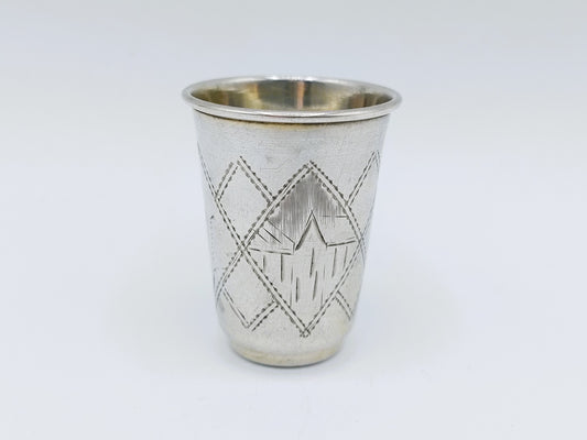 Silver kiddush cup, IY Zakhoder, Kiev, ca. 1890