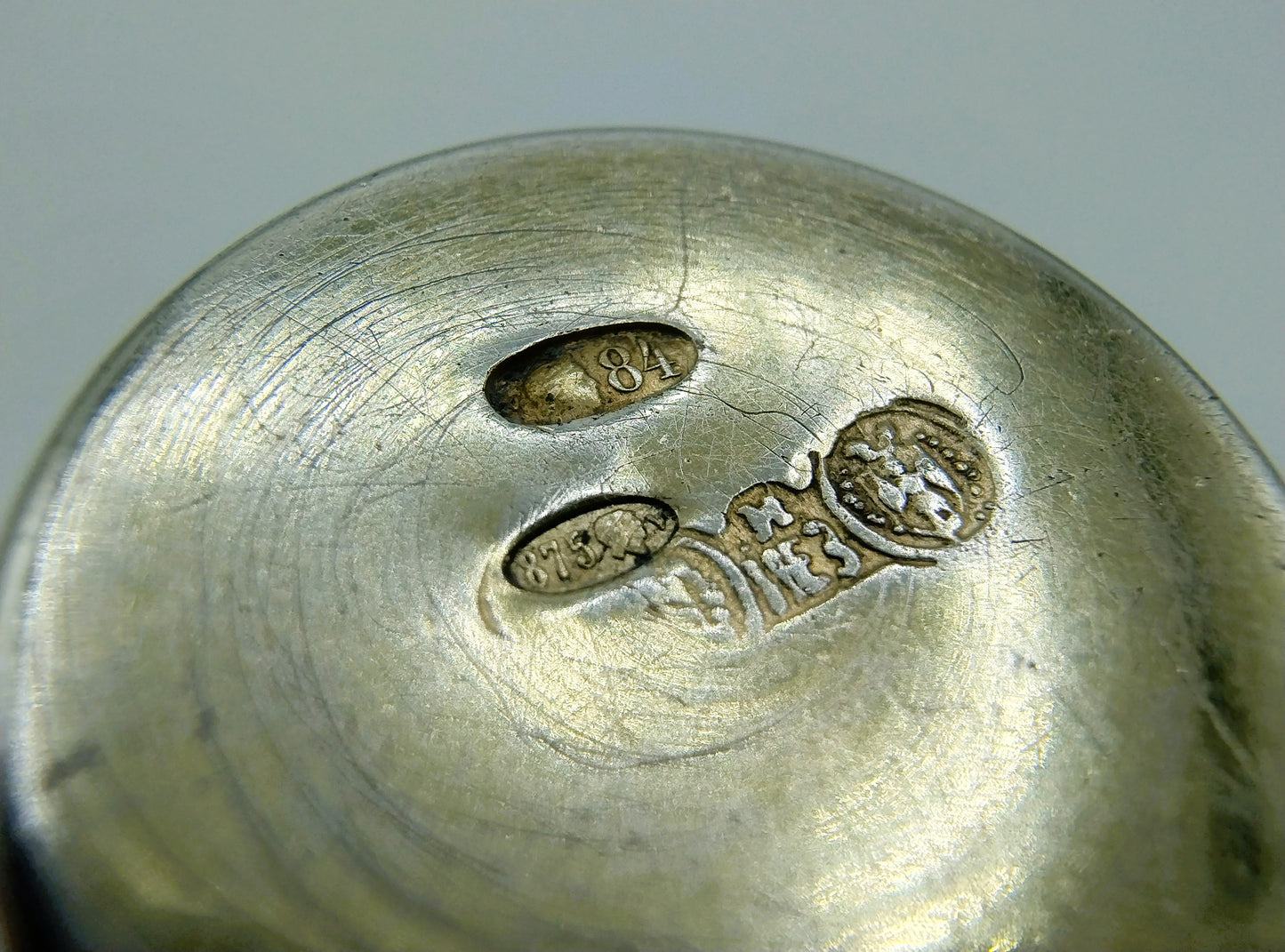 Zilveren kiddush beker, Erfgenamen I.E. Zakhoder, Berdichev, 1907