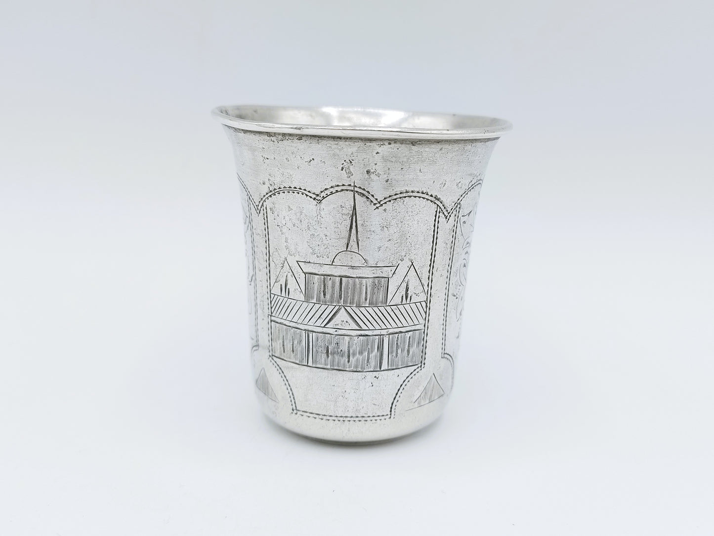 Silver kiddush cup, IY Zakhoder, Berdichev, 1893