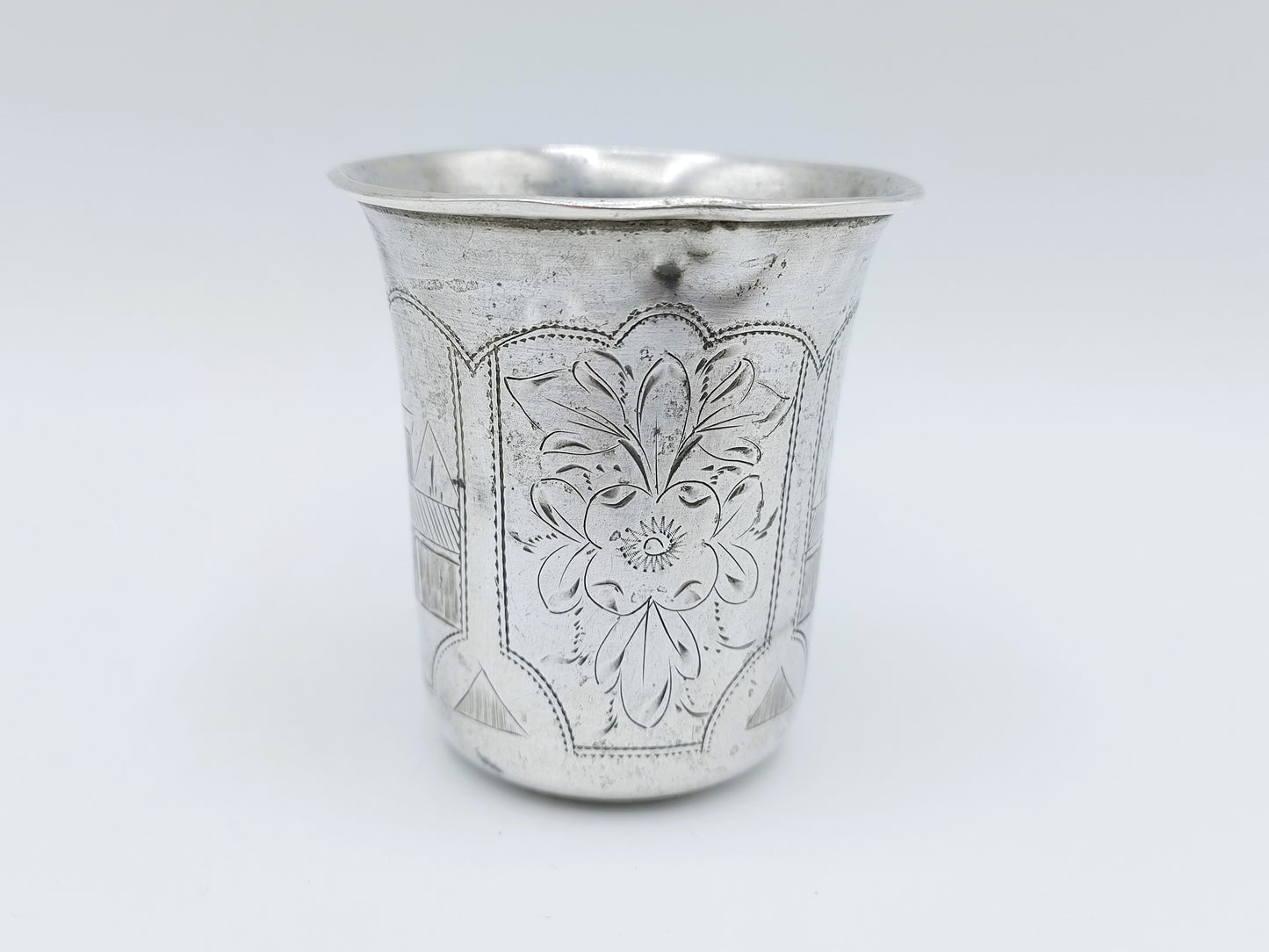 Silver kiddush cup, IY Zakhoder, Berdichev, 1893