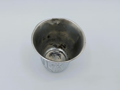 Silver kiddush cup, IY Zakhoder, Berdichev, 1893