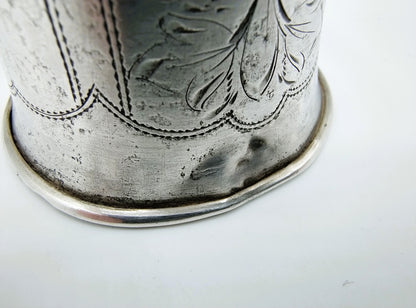 Silver kiddush cup, IY Zakhoder, Berdichev, 1893