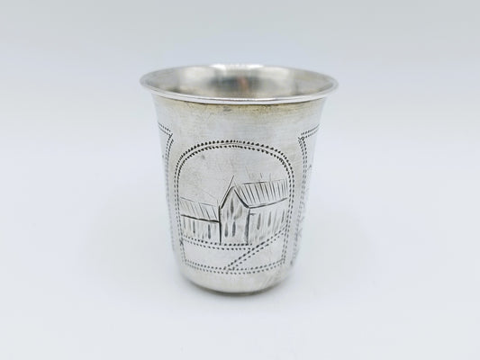 Zilveren kiddush cup, I.Y. Zakhoder, Berdichev, ca. 1900