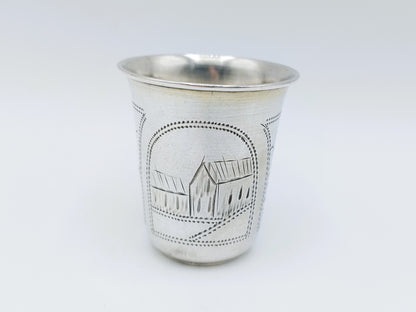 Zilveren kiddush cup, I.Y. Zakhoder, Berdichev, ca. 1900