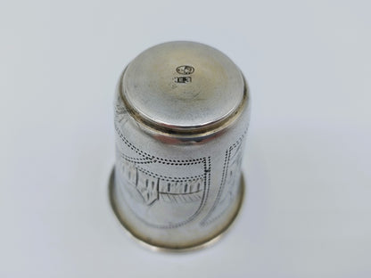 Zilveren kiddush cup, I.Y. Zakhoder, Berdichev, ca. 1900