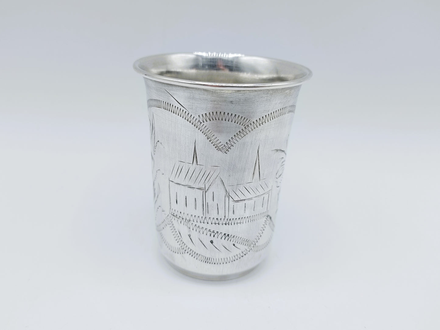 Zilveren kiddush beker, Erfgenamen I.E. Zakhoder, Berdichev, 1907