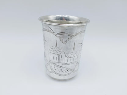 Zilveren kiddush beker, Erfgenamen I.E. Zakhoder, Berdichev, 1907