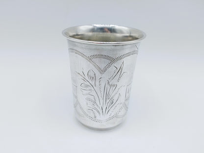 Zilveren kiddush beker, Erfgenamen I.E. Zakhoder, Berdichev, 1907