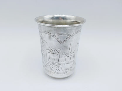 Zilveren kiddush beker, Erfgenamen I.E. Zakhoder, Berdichev, 1907