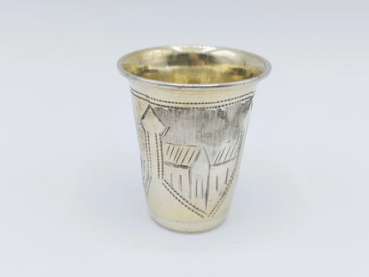 Zilveren kiddush cup, I.Y. Zakhoder, Berdichev, ca. 1900