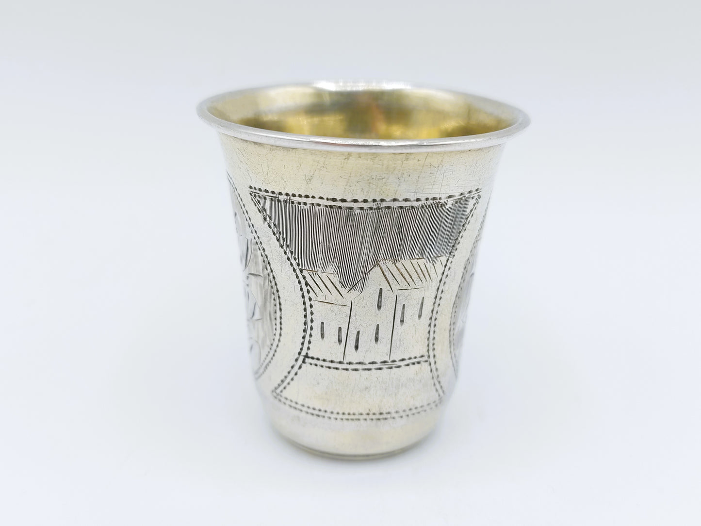 Zilveren kiddush cup, G. Ravkin, Berdichev, 1896
