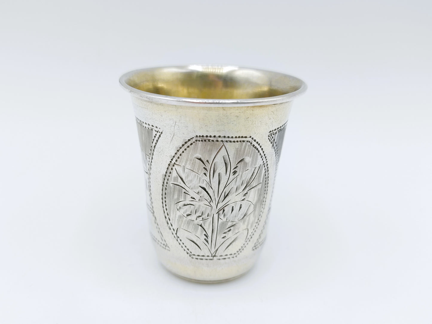 Zilveren kiddush cup, G. Ravkin, Berdichev, 1896