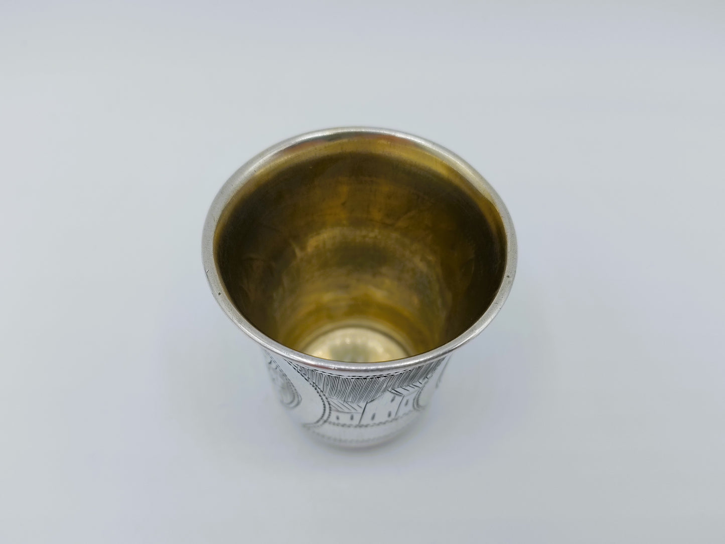 Zilveren kiddush cup, G. Ravkin, Berdichev, 1896