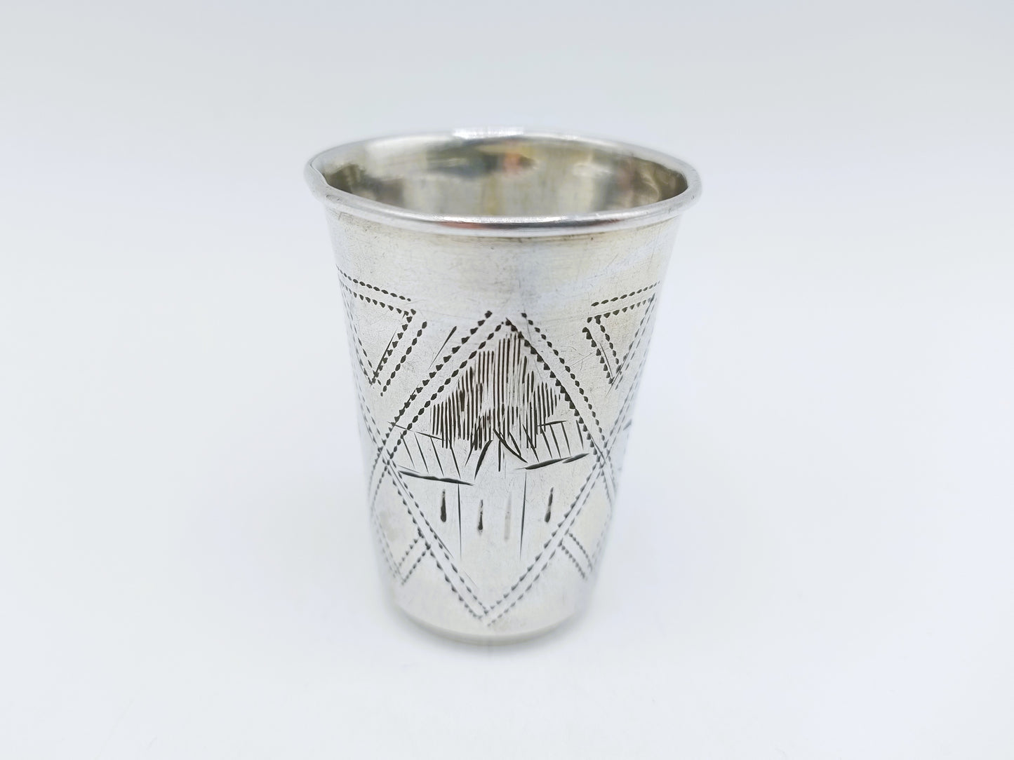 Silver kiddush cup, IY Zakhoder, Kiev, ca. 1890