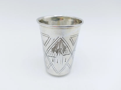 Silver kiddush cup, IY Zakhoder, Kiev, ca. 1890