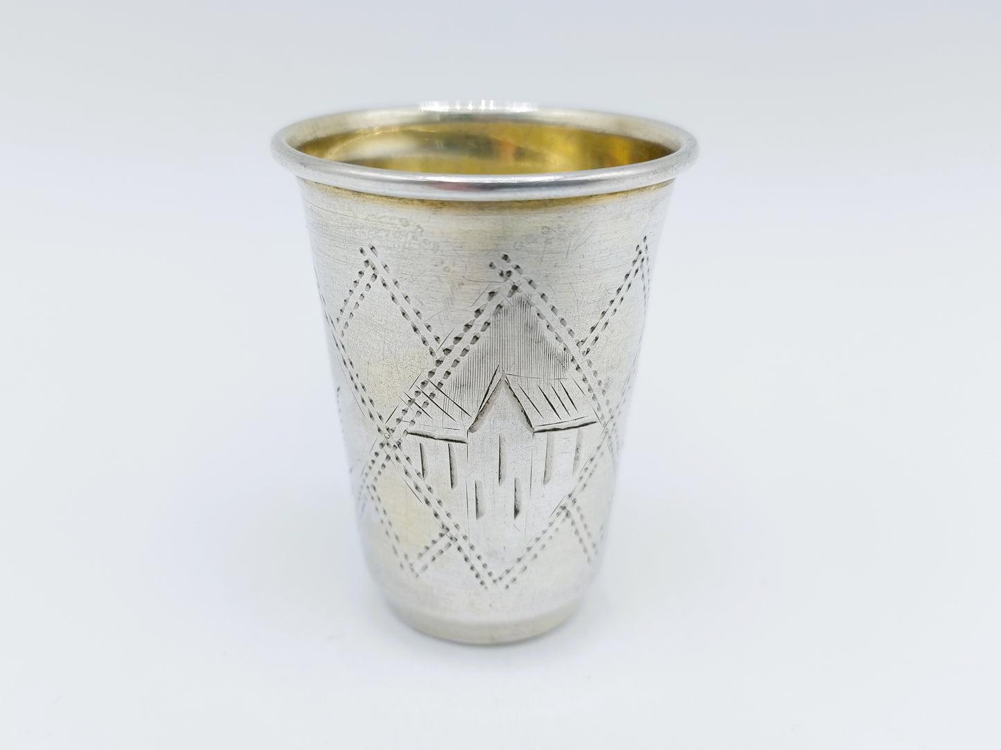 Silver kiddush cup, IY Zakhoder, Kiev, ca. 1890