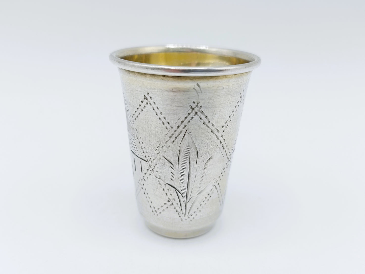Silver kiddush cup, IY Zakhoder, Kiev, ca. 1890