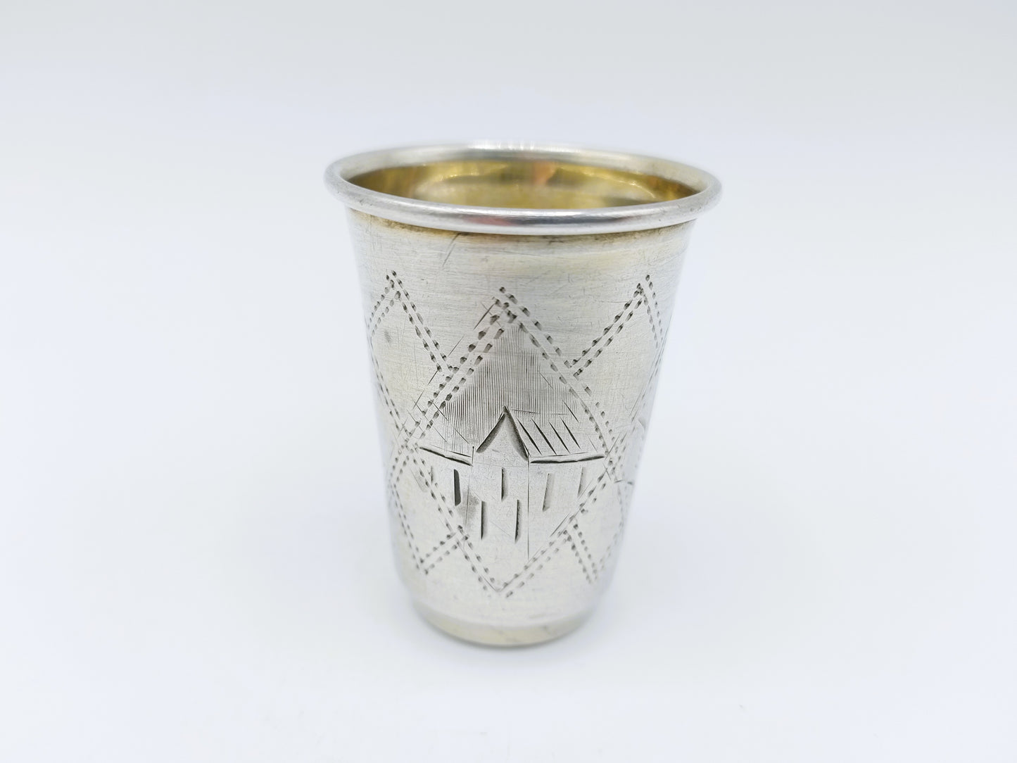 Silver kiddush cup, IY Zakhoder, Kiev, ca. 1890