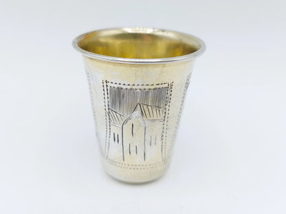 Zilveren kiddush cup, I.Y. Zakhoder, Berdichev, ca. 1900