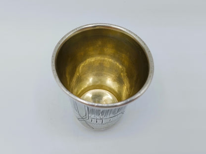 Zilveren kiddush beker, Erfgenamen I.E. Zakhoder, Berdichev, 1907