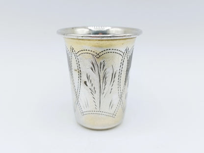 Zilveren kiddush beker, Erfgenamen I.E. Zakhoder, Berdichev, 1907