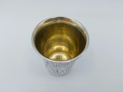 Silver kiddush cup, Heirs IE Zakhoder, Berdichev, 1907