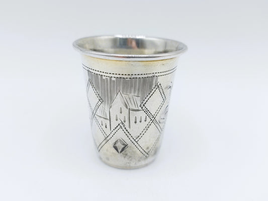 Silver kiddush cup, IY Zakhoder, Kiev, ca. 1890
