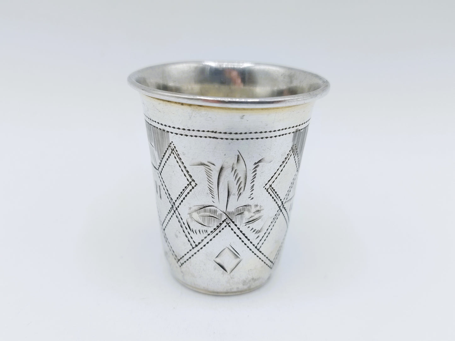 Silver kiddush cup, IY Zakhoder, Kiev, ca. 1890