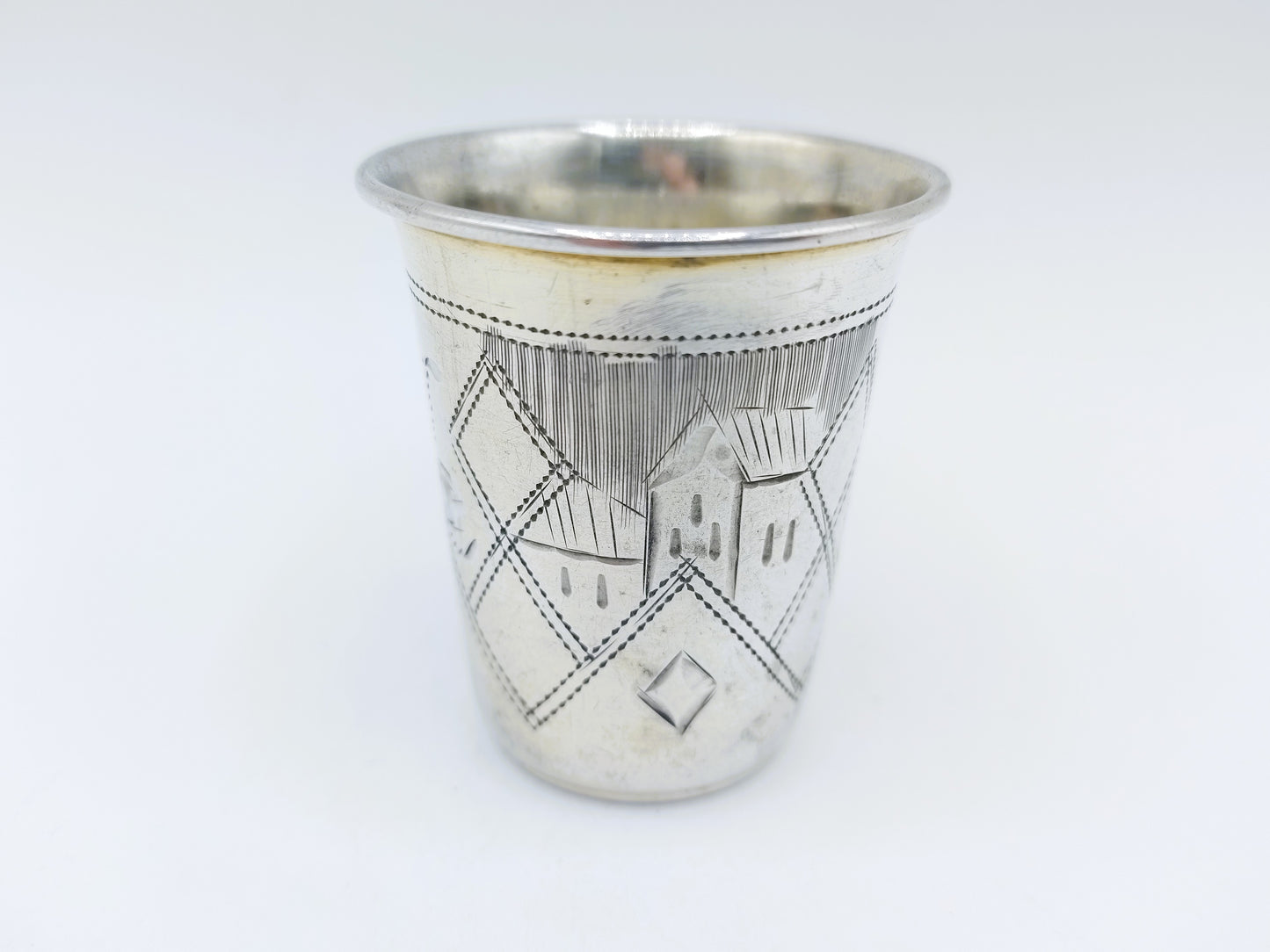 Silver kiddush cup, IY Zakhoder, Kiev, ca. 1890