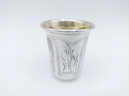Silver kiddush cup, Heirs IE Zakhoder, Berdichev, 1907