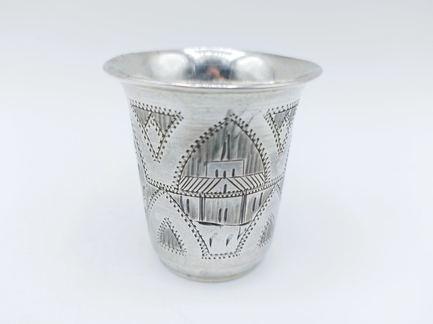 Silver kiddush cup, IY Zakhoder, Berdichev, 1893
