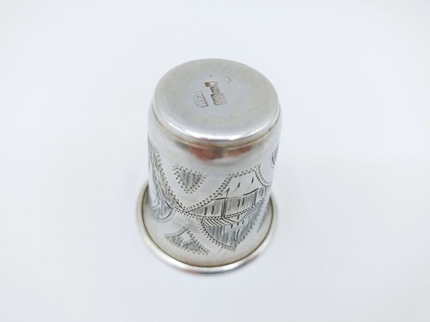 Silver kiddush cup, IY Zakhoder, Berdichev, 1893