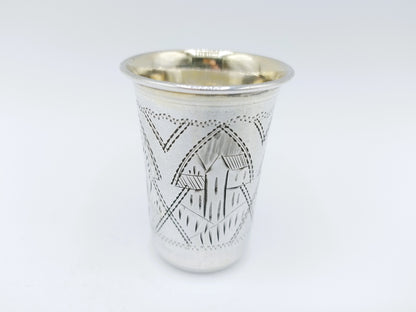 Zilveren kiddush beker, I. Lozinsky, Tula, ca. 1900