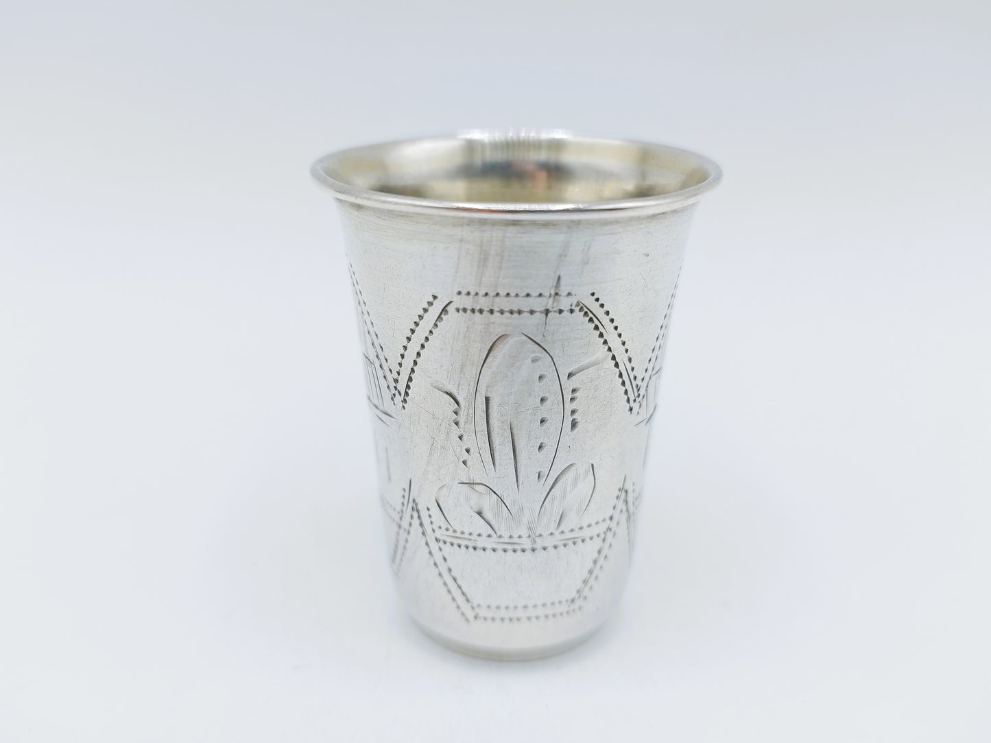 Silver kiddush cup, IY Zakhoder, Kiev, ca. 1890