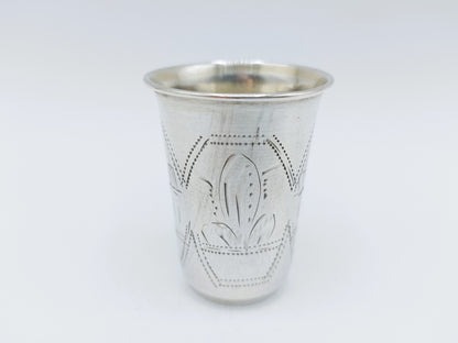 Silver kiddush cup, IY Zakhoder, Kiev, ca. 1890