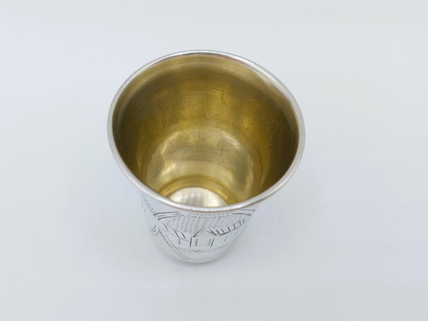 Silver kiddush cup, IY Zakhoder, Kiev, ca. 1890