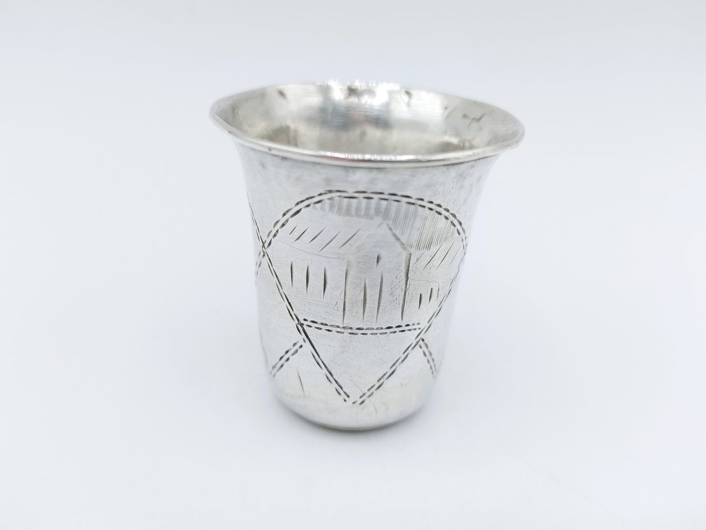 Silver kiddush cup, M. Yakubowski, Kraków, ca. 1890