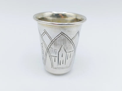 Zilveren kiddush beker, S. Tipograf, Warschau, ca. 1900