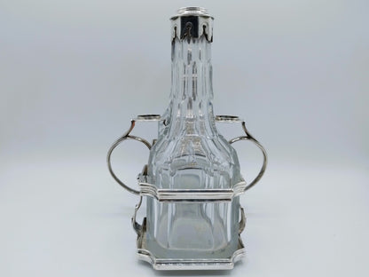 Zilveren olie- en azijnstel incl. strooibus, J. Logerath I, Den Haag, 1737