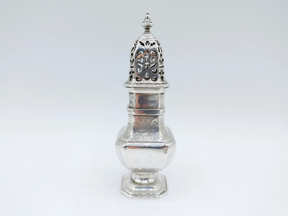 Zilveren olie- en azijnstel incl. strooibus, J. Logerath I, Den Haag, 1737