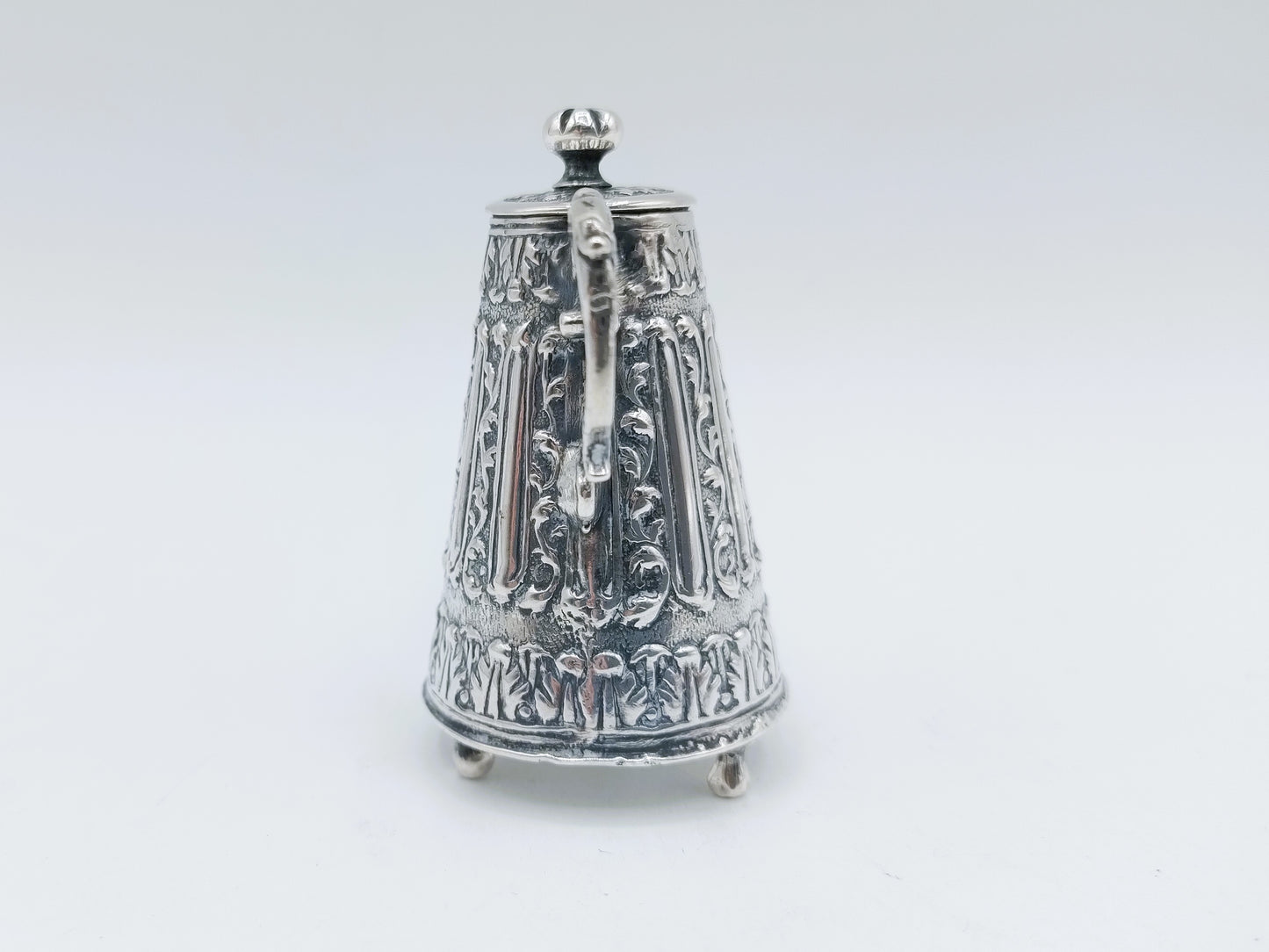 Zilveren miniatuur koffiekan, P. van Somerwil I, Amsterdam, ca. 1730